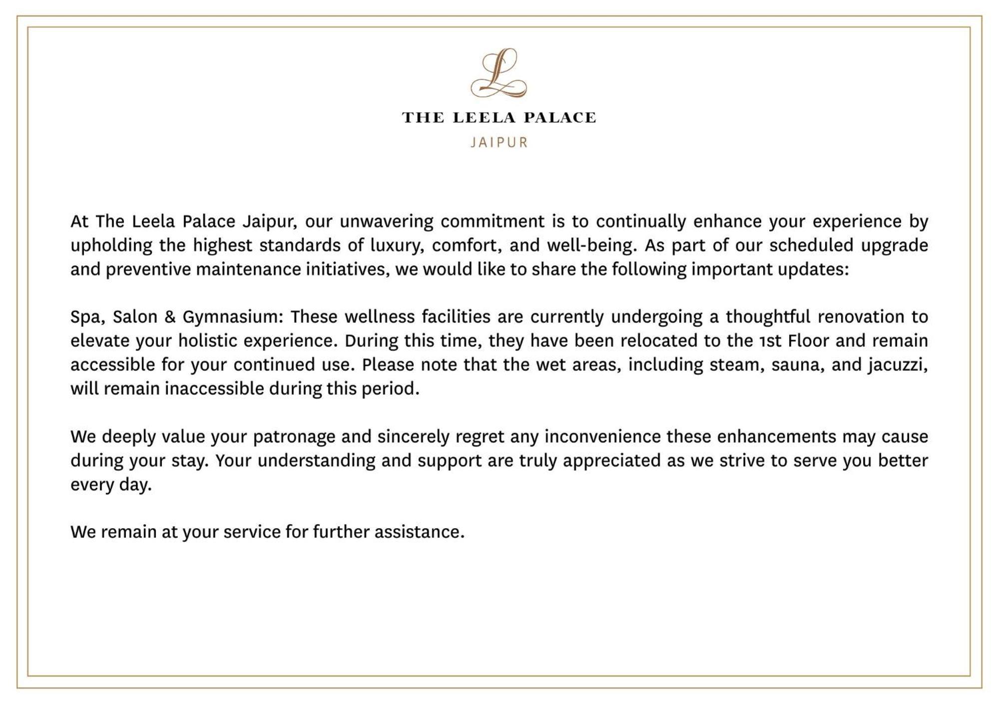 The Leela Palace Jaipur Exterior photo